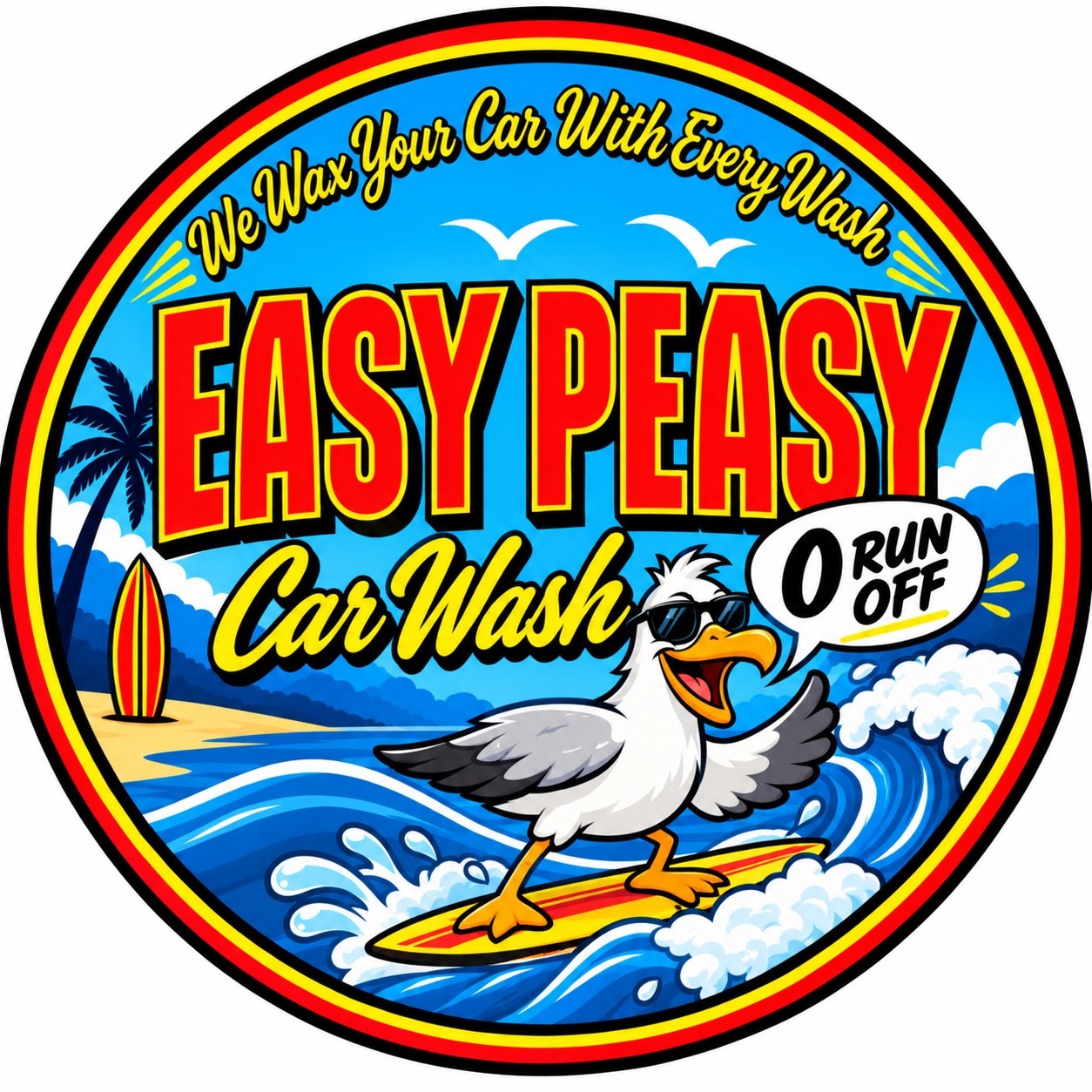 Easy Peasy seagull logo
